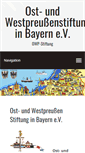 Mobile Screenshot of owp-stiftung.de