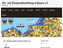 Tablet Screenshot of owp-stiftung.de